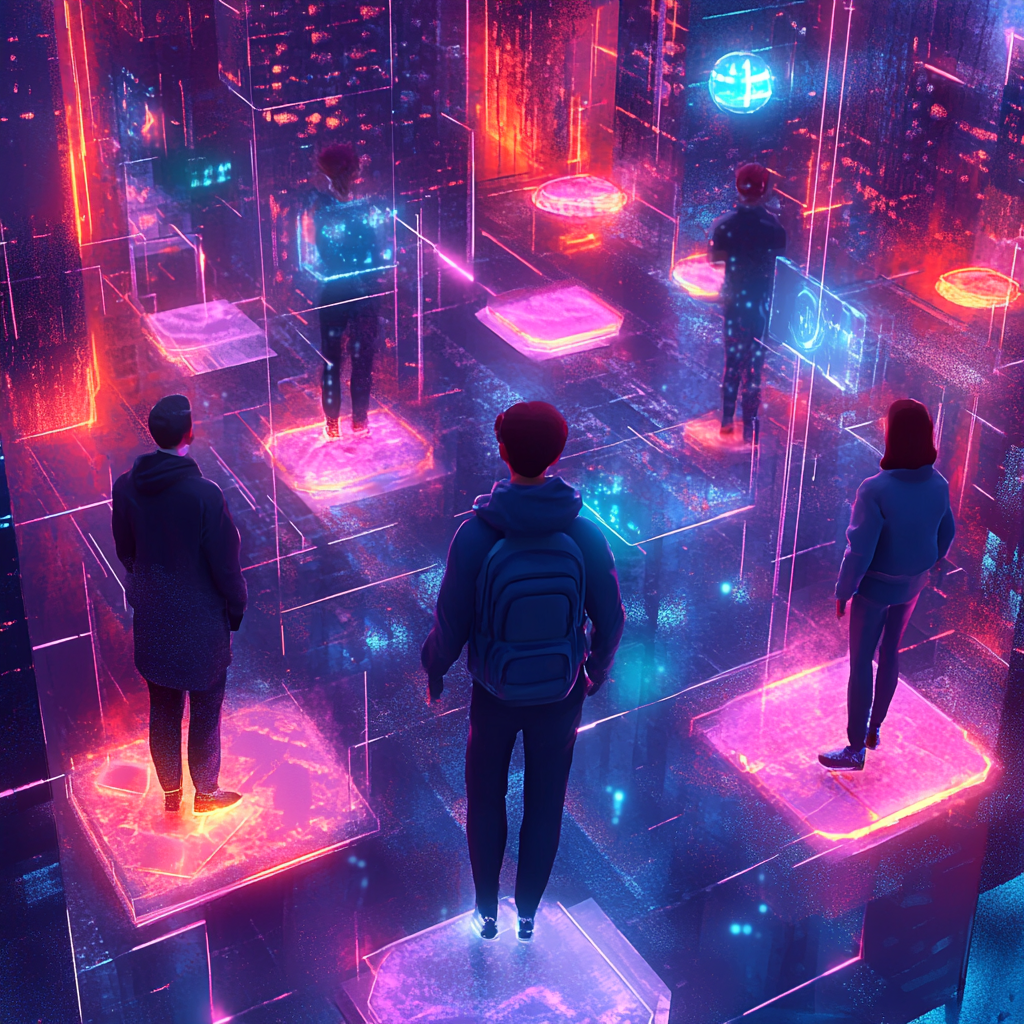 Corporate team building event at Dimension V interactive entertainment venue